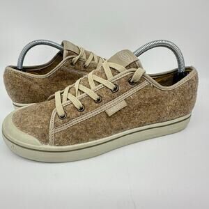 KEEN Elsa Lite Taupe Birch Felt Luft Insole Lace Up Casual Shoe Womens Size 10
